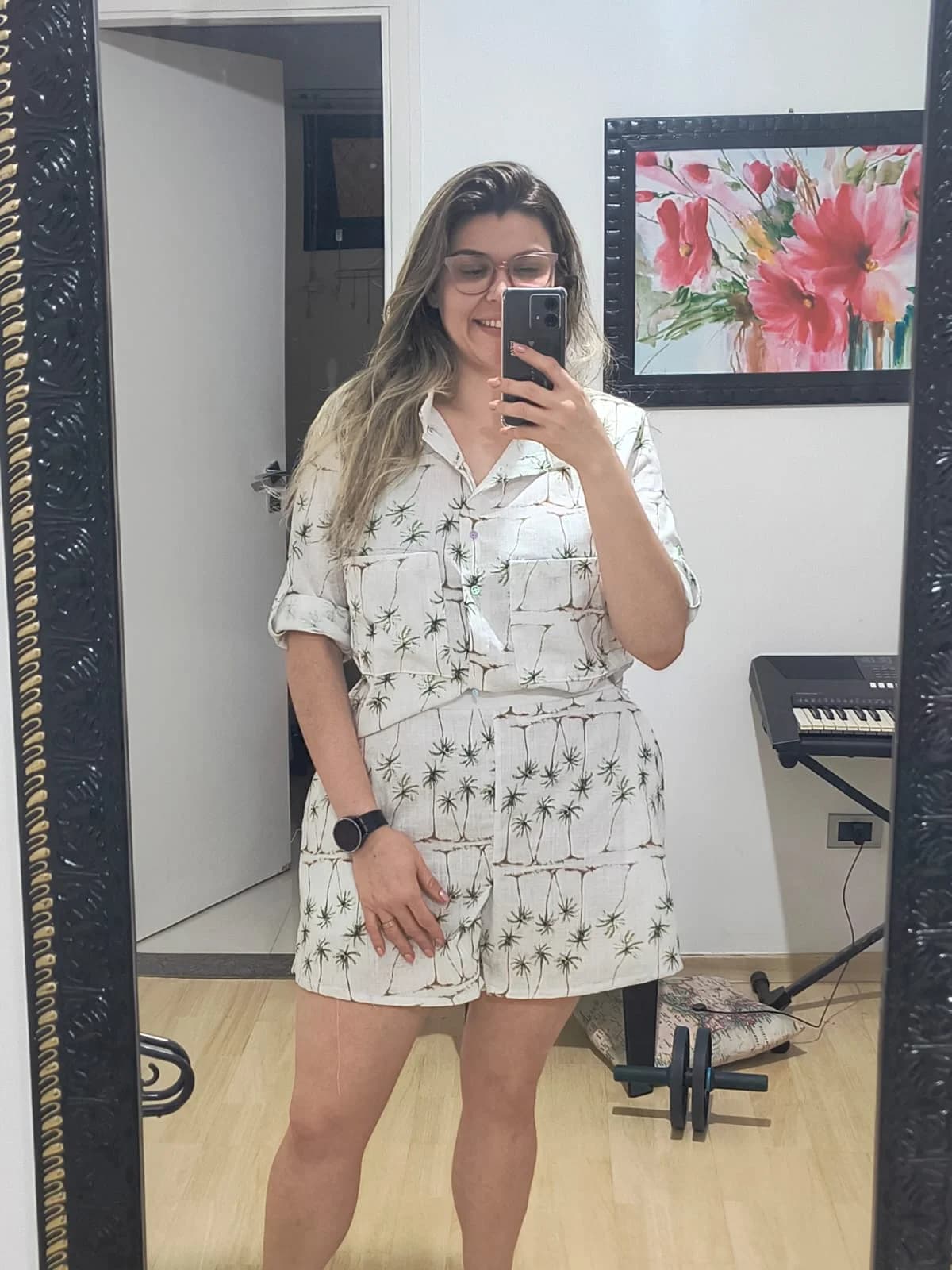 Aluna costurando