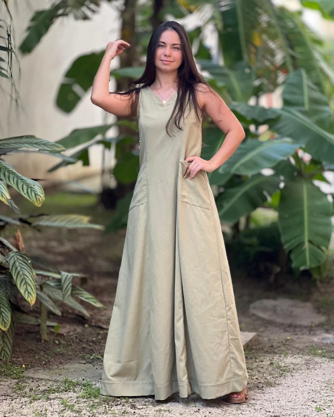 Vestido Longo com Bolsos + Adaptação para Blusa 3